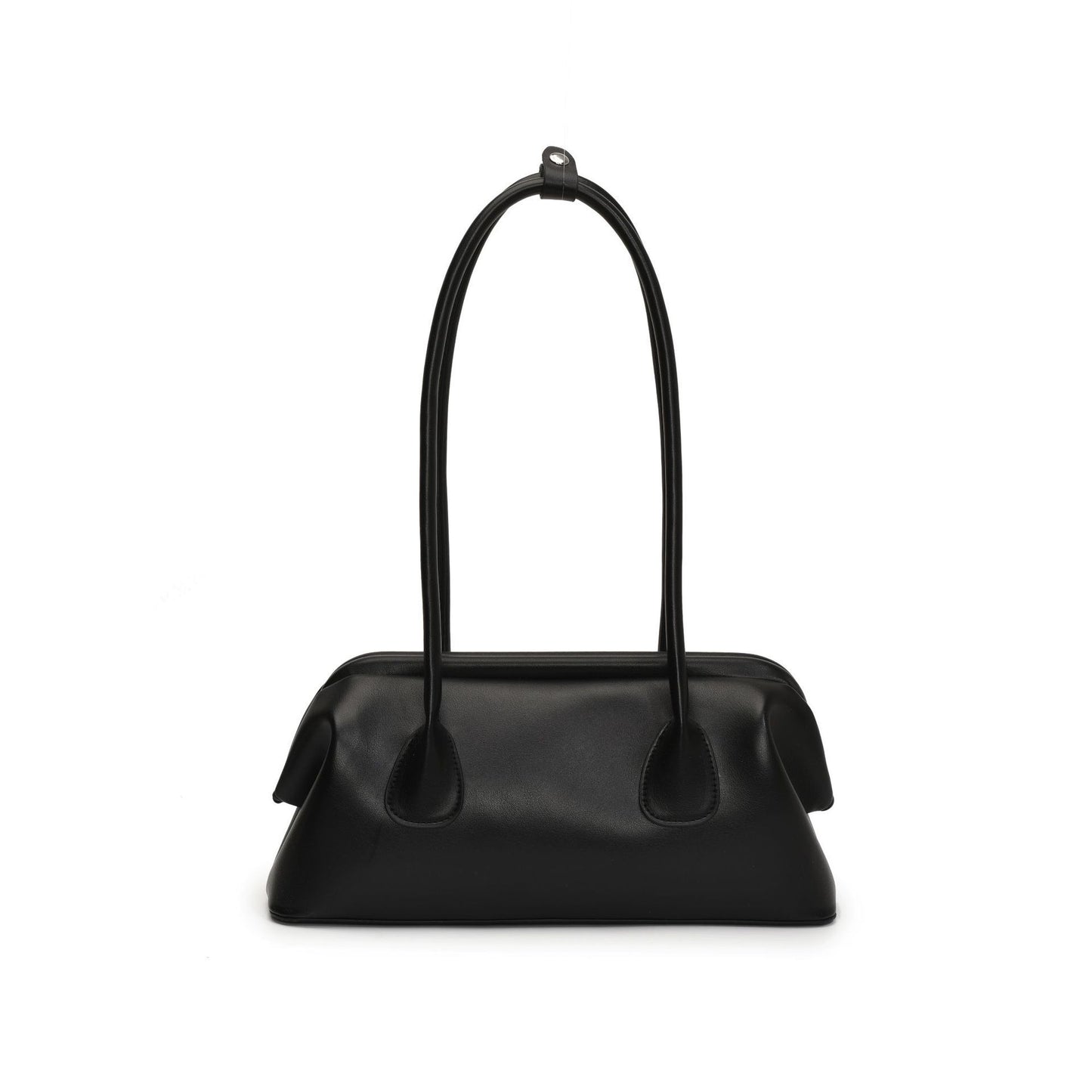Minimalist Soft Leather Shoulder Bag Elegant Underarm Handbag