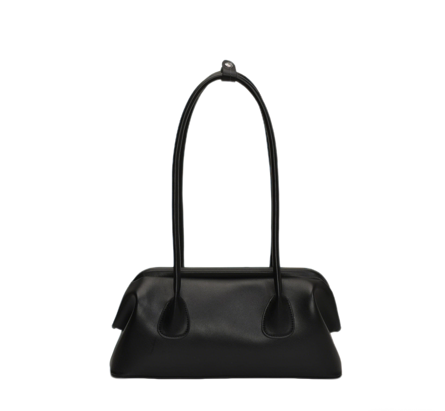 Minimalist Soft Leather Shoulder Bag Elegant Underarm Handbag