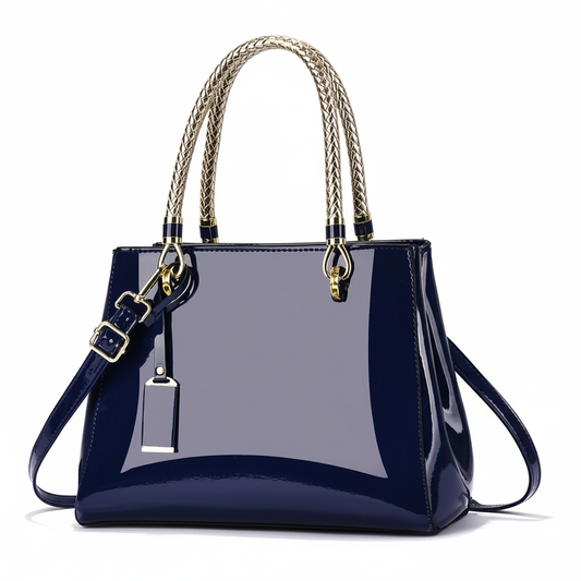 Navy Blue Tote - White Background