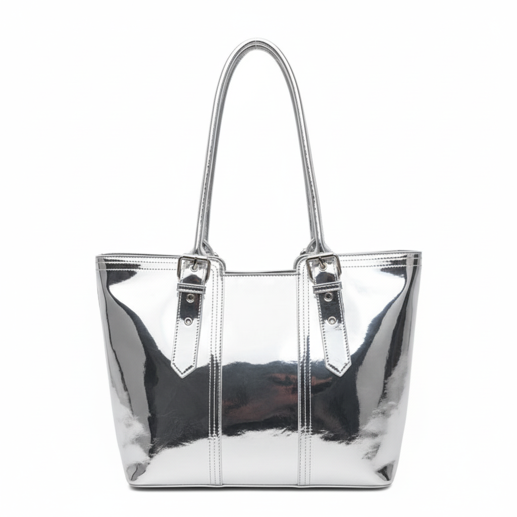 Silver Reflective Tote Bag